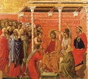 Duccio di Buoninsegna Christ Crowned with Thorns oil on canvas